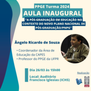 Aula Inaugural PPGE da Turma 2024 aula inaugural
